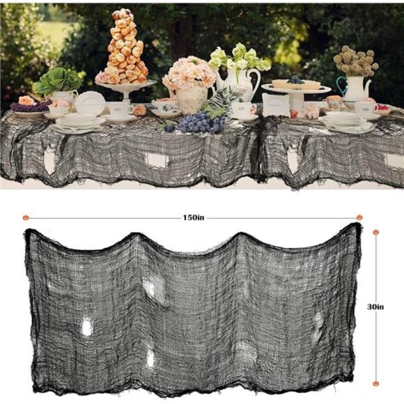 38pcs Halloween Decorations Banner Indoor Set Halloween Table Cover Creepy Cloth - Picture 3 of 7